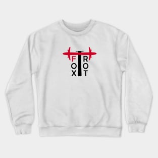 FOXTROT Aviation Phonetic Alphabet Pilot Airplane Crewneck Sweatshirt